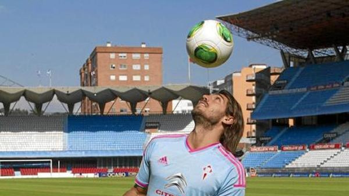 Larrivey en su puesta de largo con el Celta.x,a