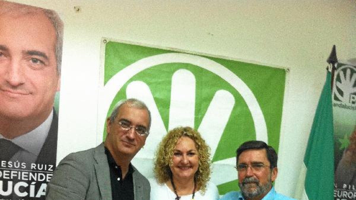 la candidata andalucista, ayer, en rueda de prensa. e;clip:rect