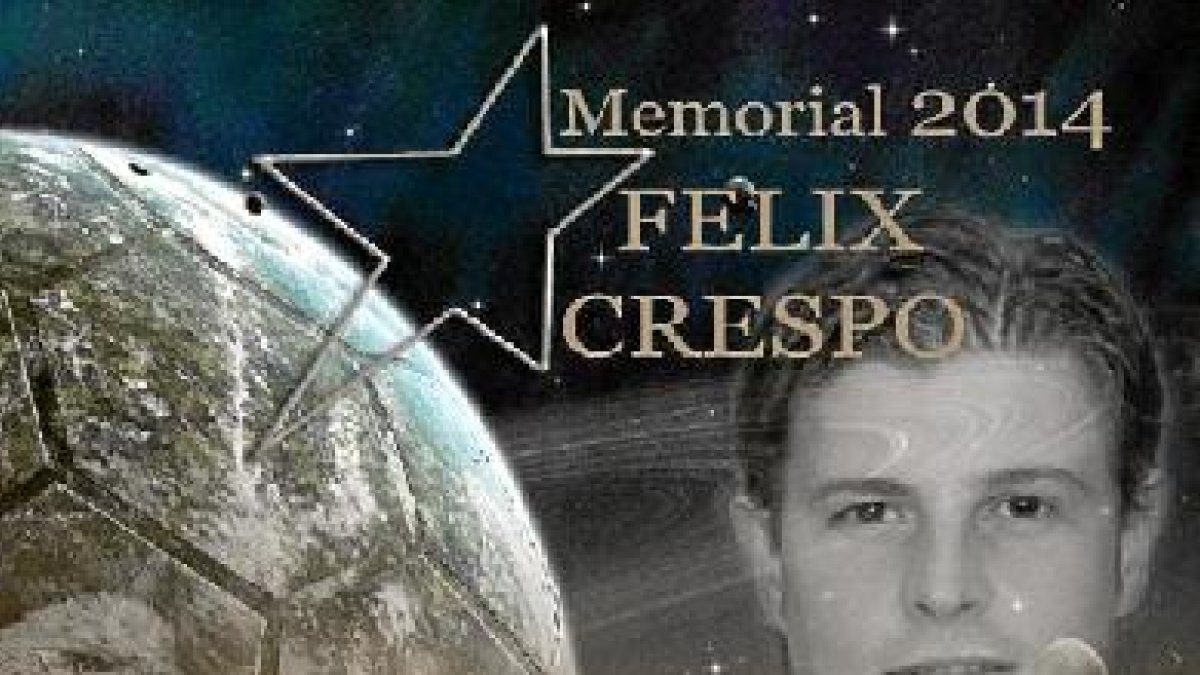 Cartel del memorial que recordará a Félix Crespo.e;clip:rect(46