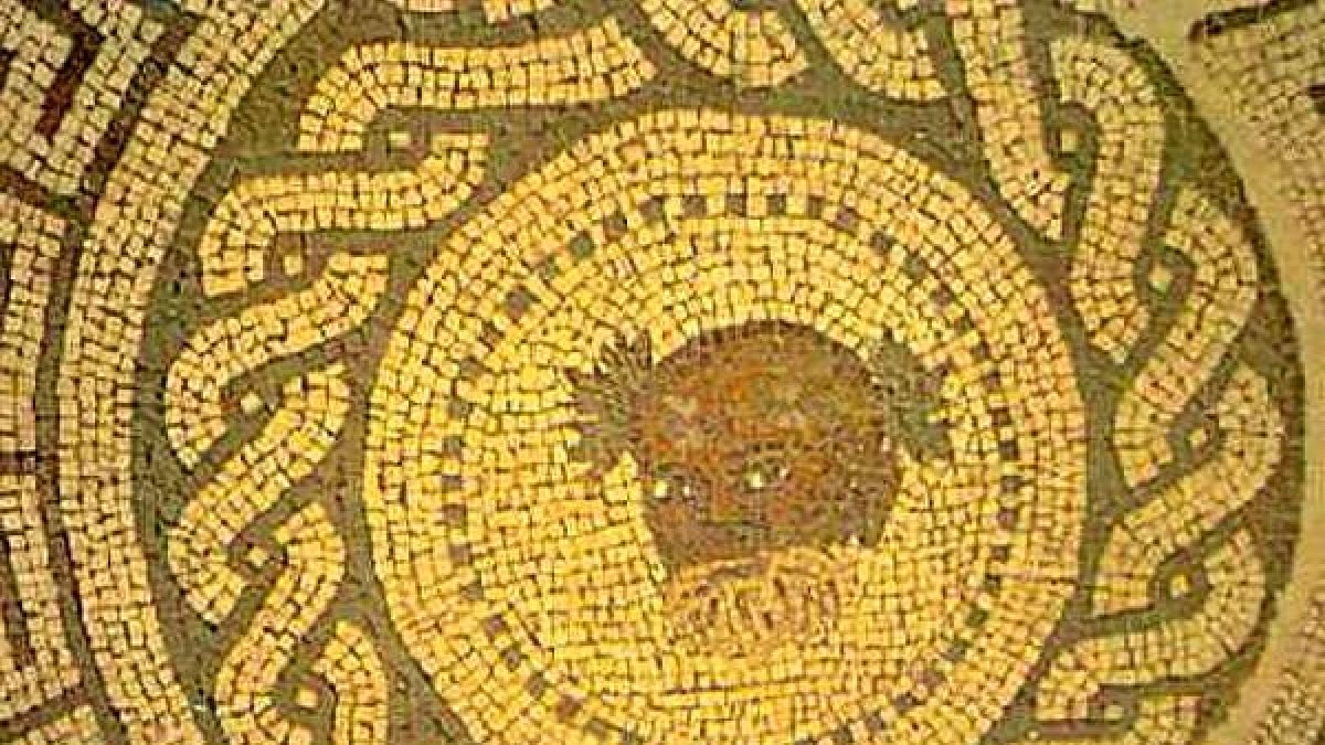 Mosaico localizado en el yacimiento ejidense. x