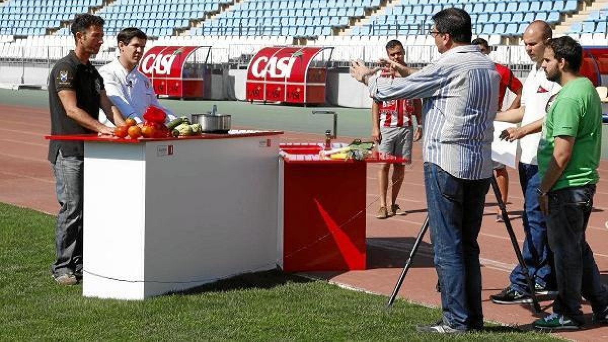 Juanma Sánchez, listo para el spot.o,