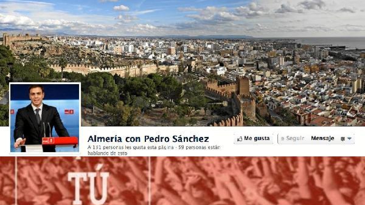 Páginas en Facebook de los dos grupos