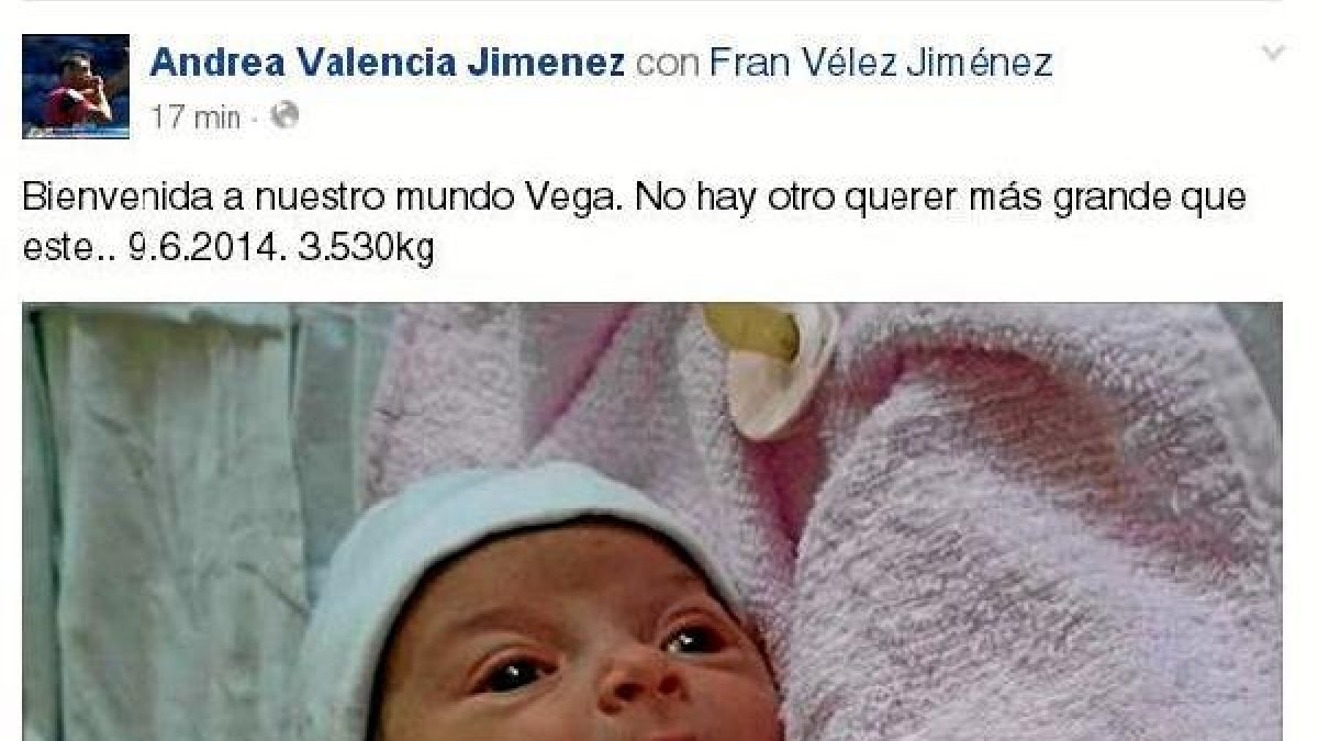 Foto que subió a Facebook Fran Vélez.