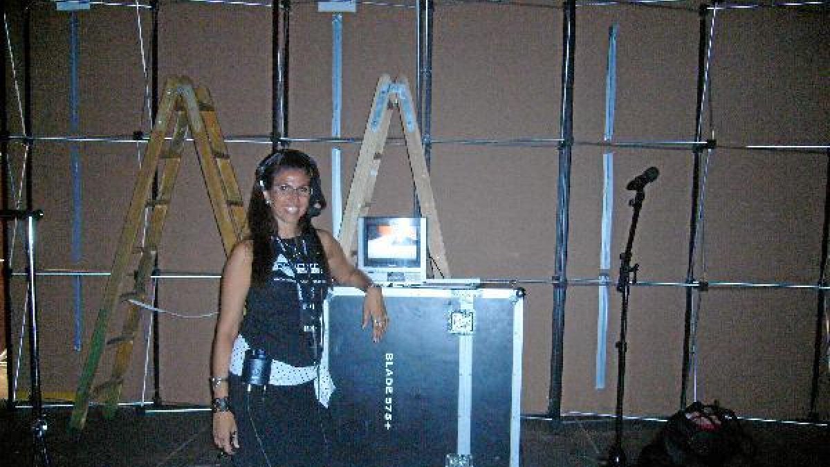 Rosalía Navarro durante un desfile.o,