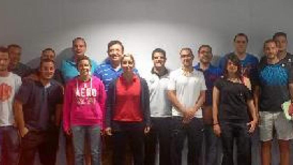 Seleccionadores con el delegado José Francisco Cara.e;clip:rect