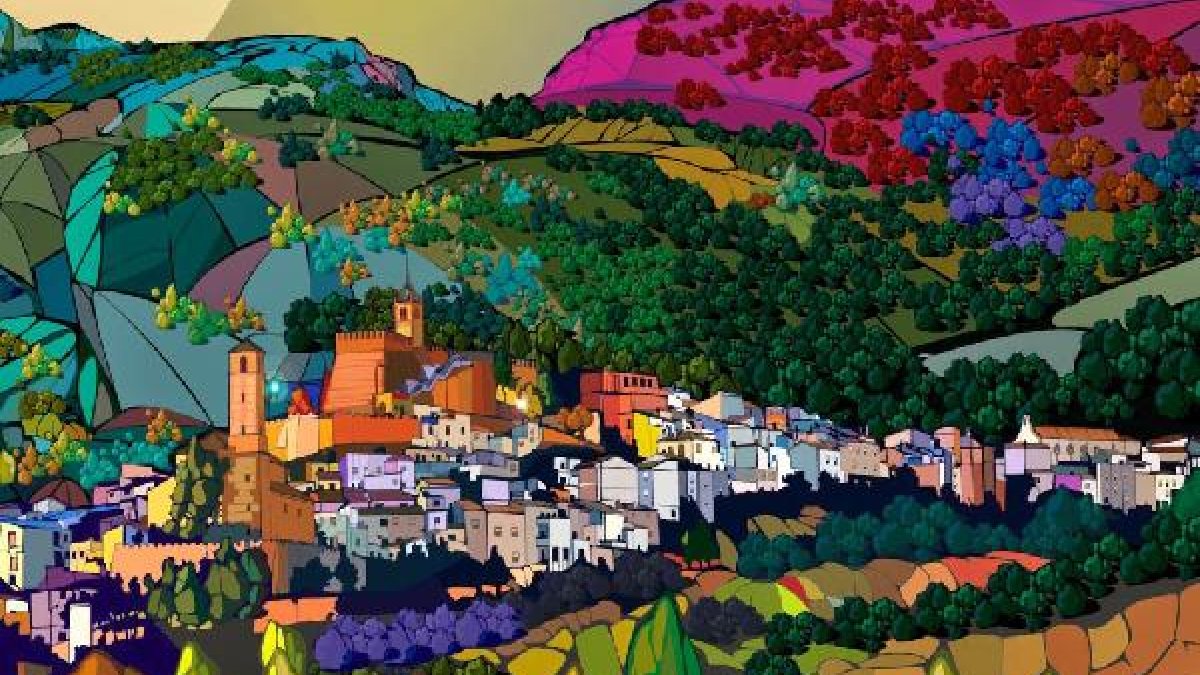 Imagen de promoción turística del pueblo de Serón utilizada por el Ayuntamiento.tyle>.apqj