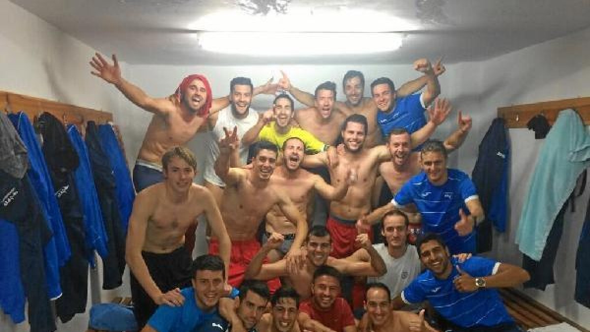 La foto para la historia en el interior del vestuario.e;clip:re