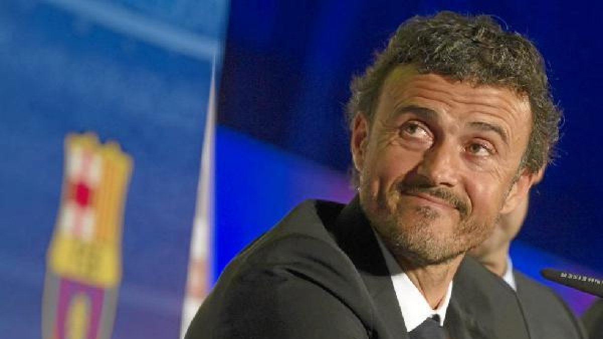 Luis Enrique, durante la presentación.x,auto,au