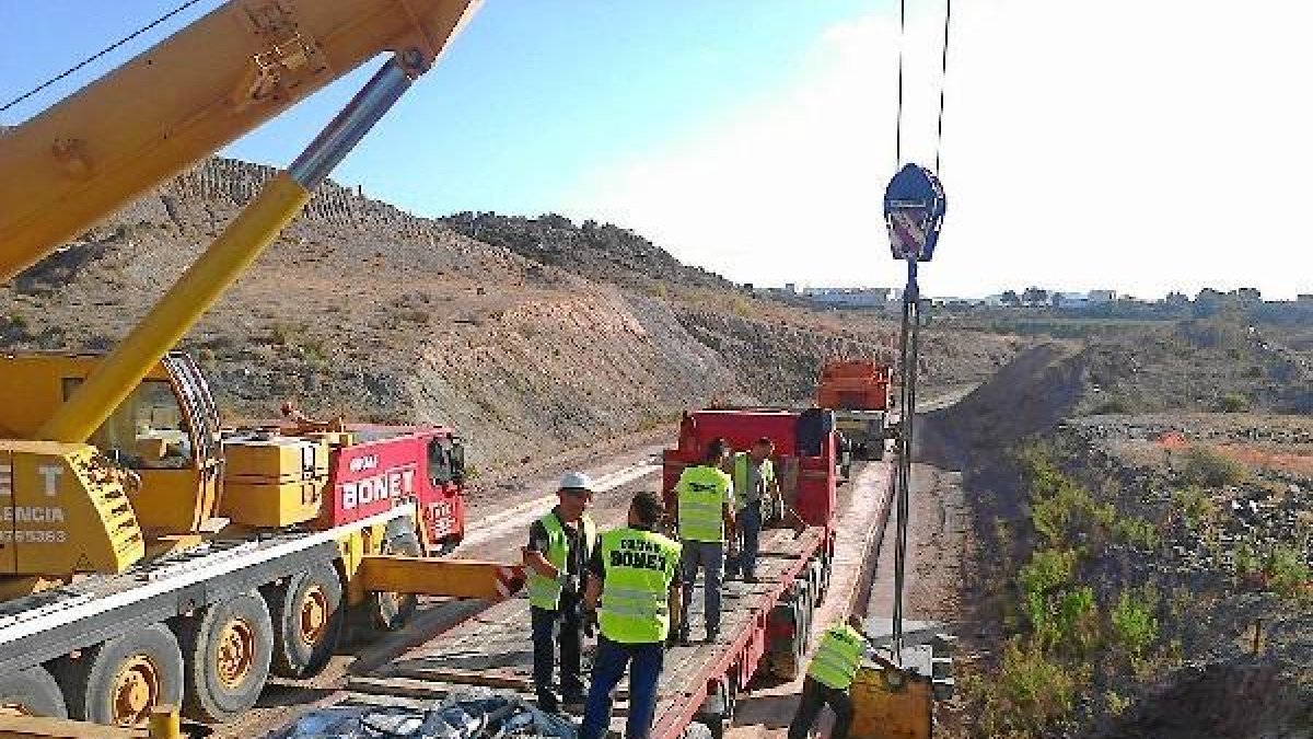 Trabajadores en la autovía del Almanzora.x,auto