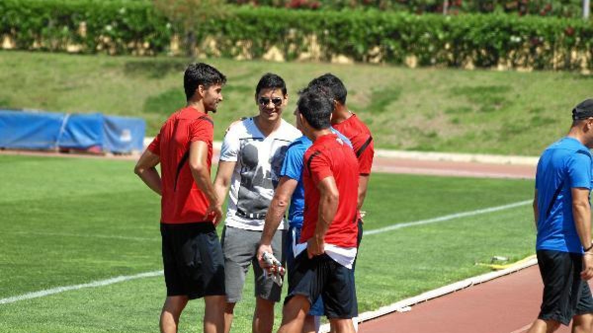 Ustari, con Tébar, Rafita, Marcelo y Férez.x,au