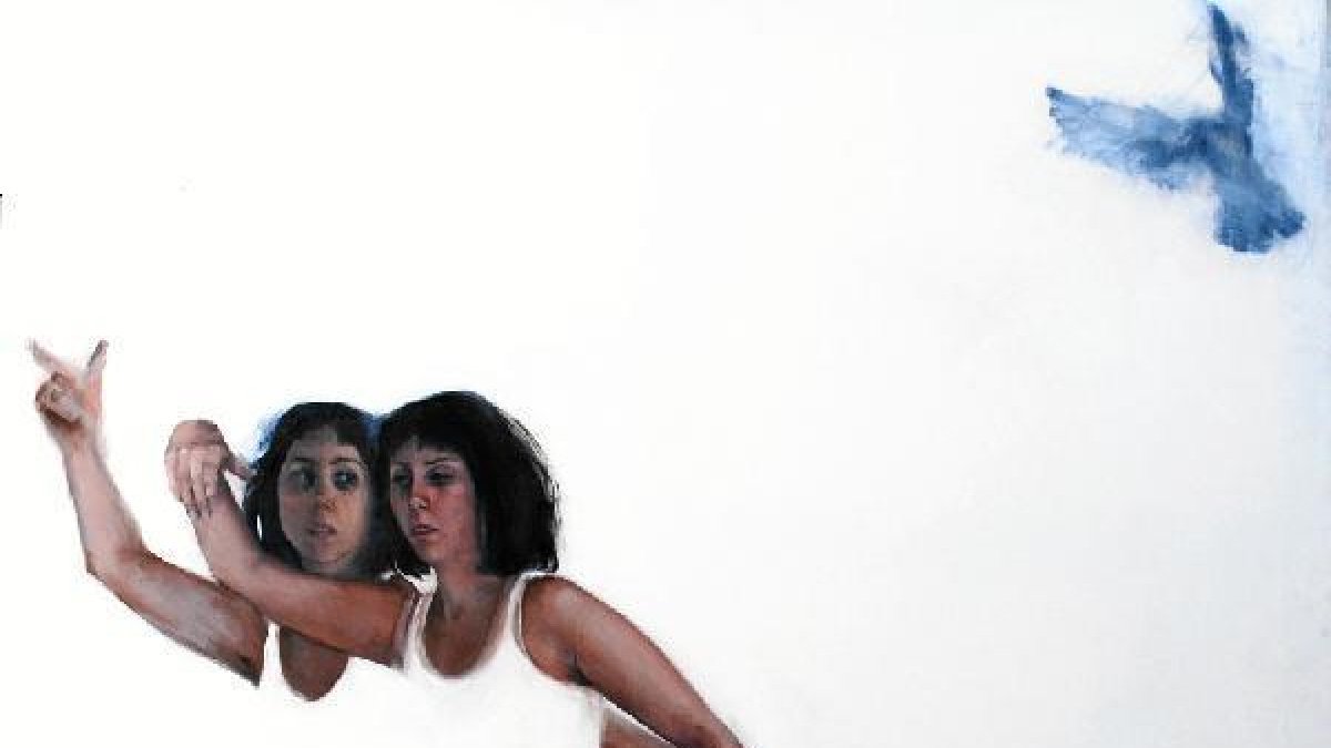 Una de las obras que se exponen en la galería.x