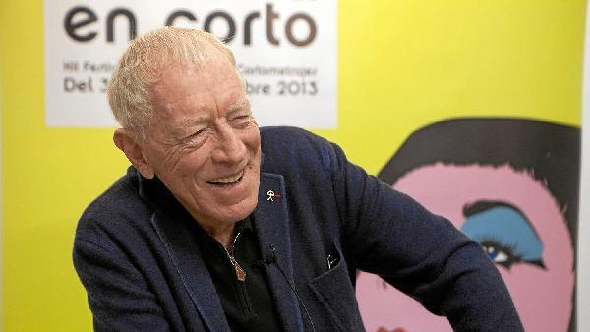 Max von Sydow, durante su entrevista con LA VOZ en el último ‘Almería en Corto’. tyle>.ap