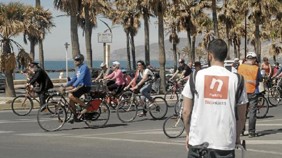 En la Bicifestación, donde fueron unos de los grandes protagonistas gracias a su campaña de marketin