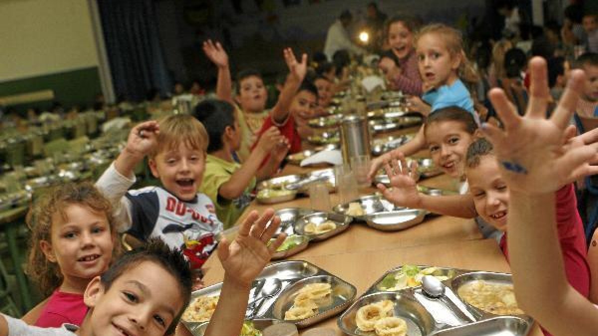 El comedor del colegio Goya, en una imagen de archivo.e;clip:r