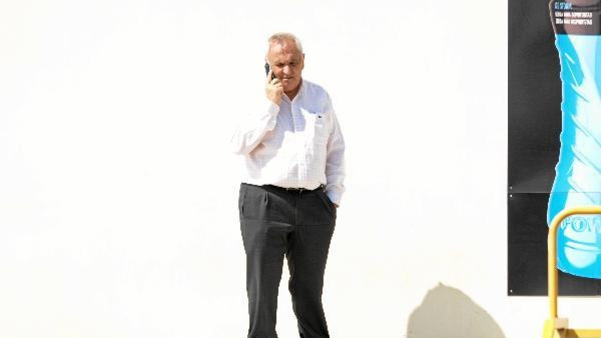 Alfonso, en el Anexo esta mañana.o,46