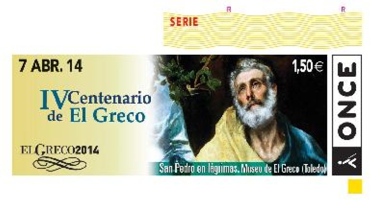 El sorteo diario de este lunes estaba dedicado la obra San Pedro en lágrimas.tyle>.apqj{po