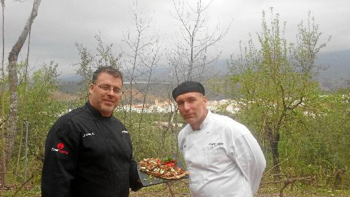 Los chefs Gallaguer y Rocco en La Alpujarrax,au