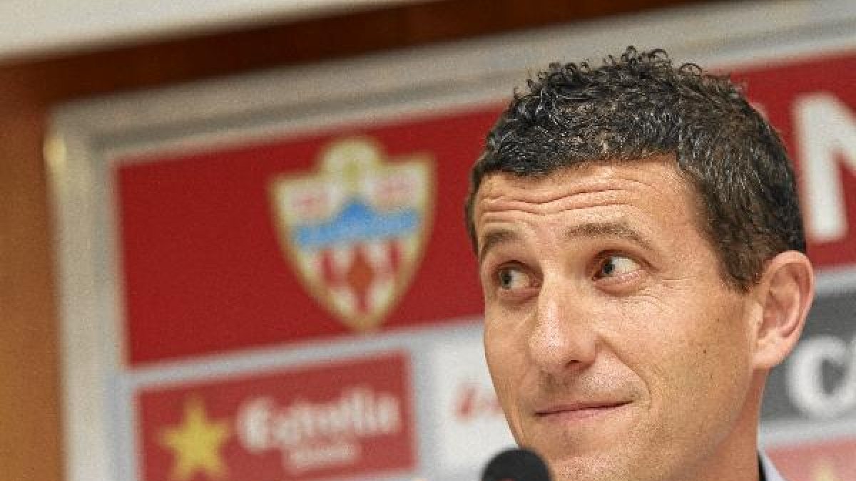 Javi Gracia en su etapa en el Almería