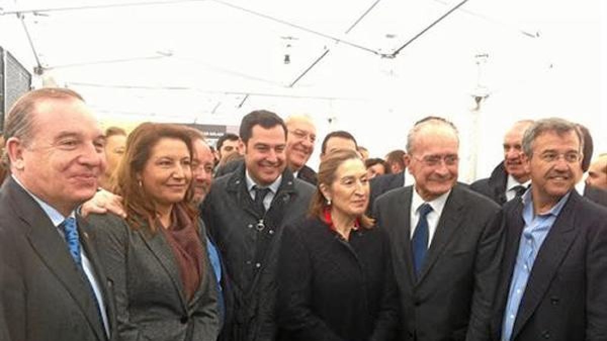 La ministra Ana Pastor durante el acto de inauguración del nuevo tramo de la A-7.tyle>.apq