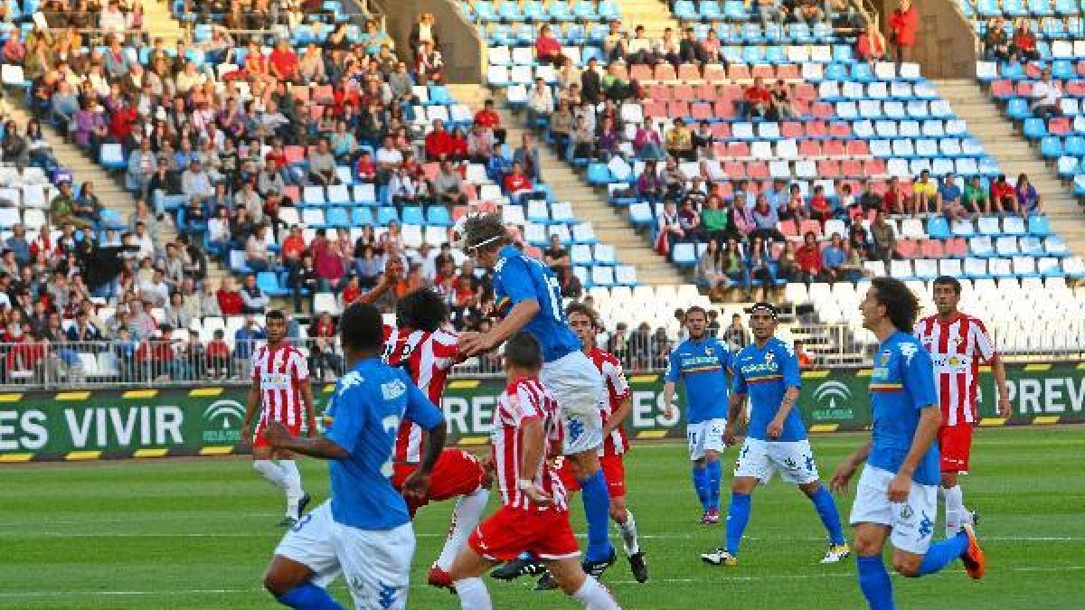 Imagen del último Almería-Valencia.o,
