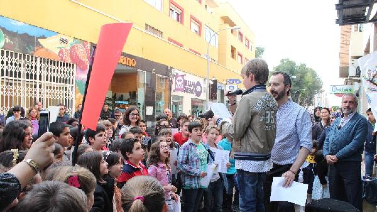 Los niños fueron protagonistas en el recital.x,
