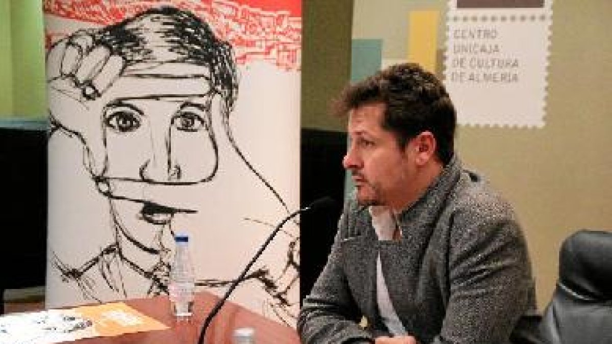 Kike Maíllo en Almería, durante su participación en los Encuentros con Directores de Cine de Unicaja