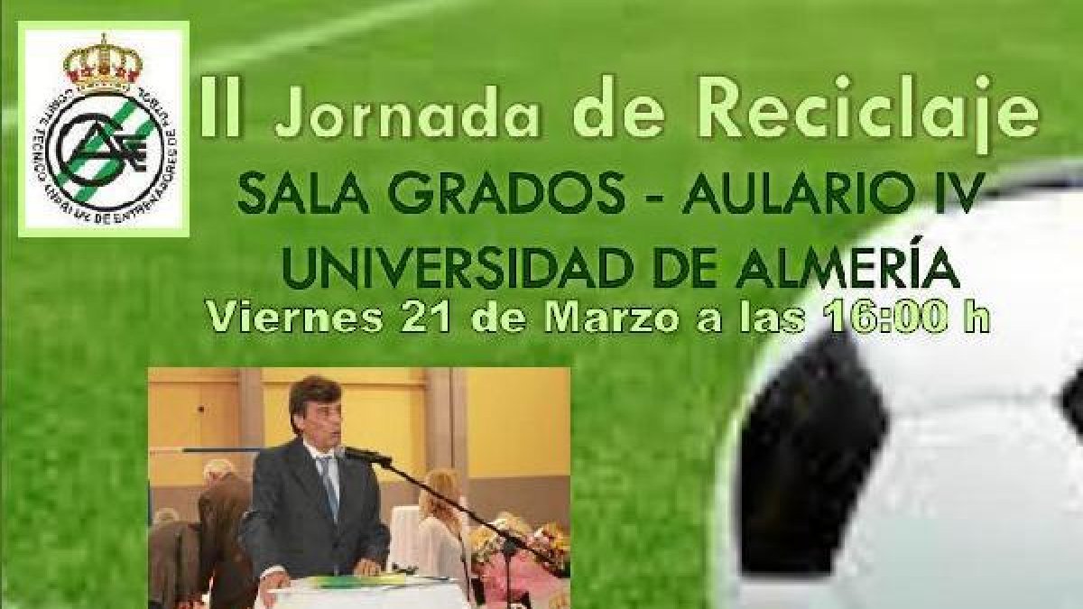 Cartel de la jornada que se celebrará en Almería.e;clip:rect(46