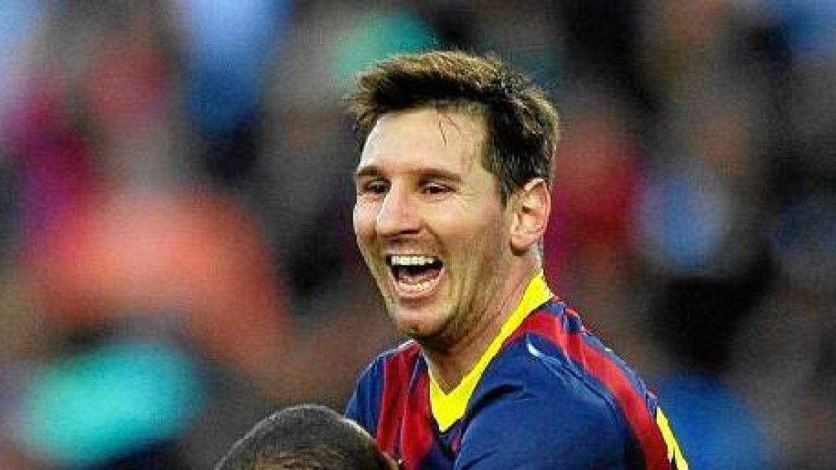 Leo Messi se frota las manos ante el contrato de su vida.e;clip