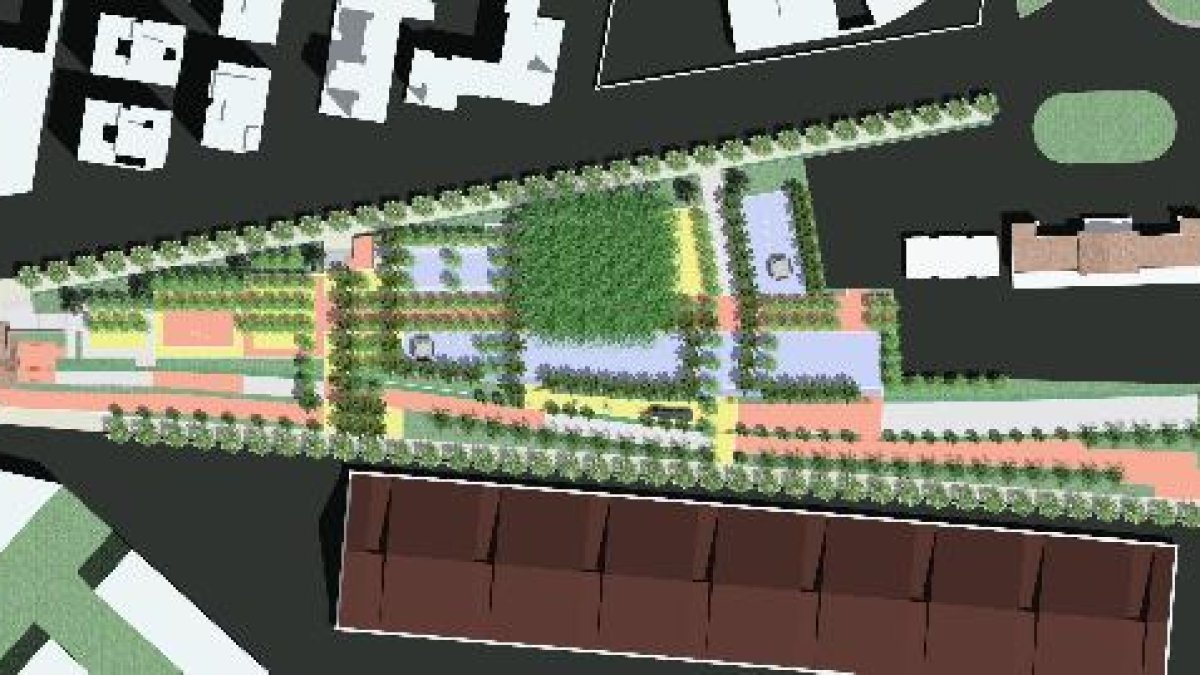 Propuesta de urbanización para el parque de la estación.e;clip: