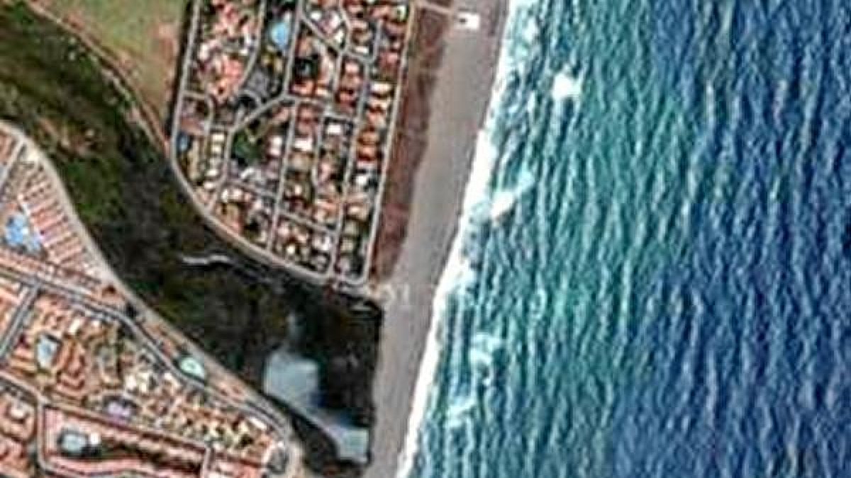 El río Antas, a su llegada a la costa de Vera.