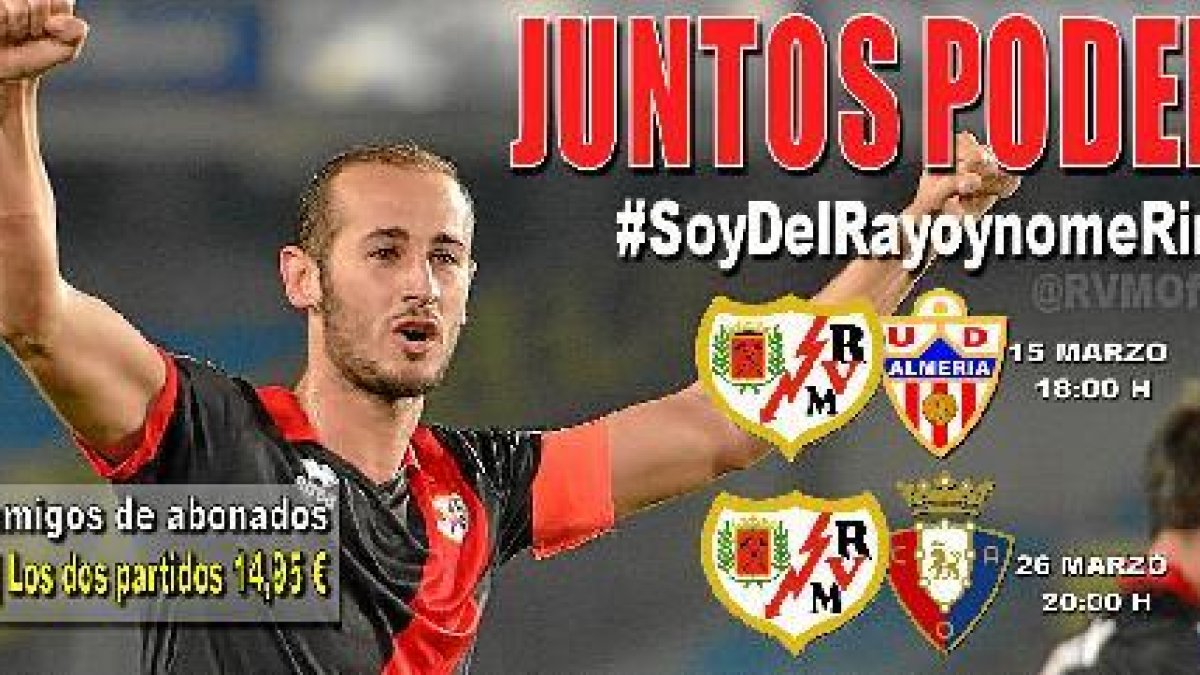 Cartel de la nueva promoción del Rayo Vallecano.e;clip:rect(469