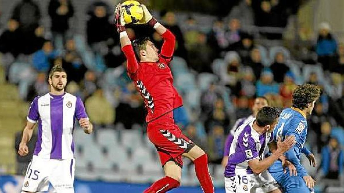 El meta Mariño en el partido frente al Getafe.x