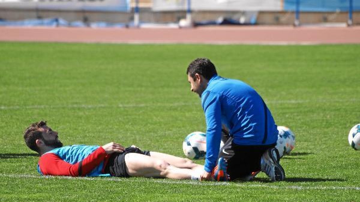 Rodri, antes de marcharse a la sala médica.x,au
