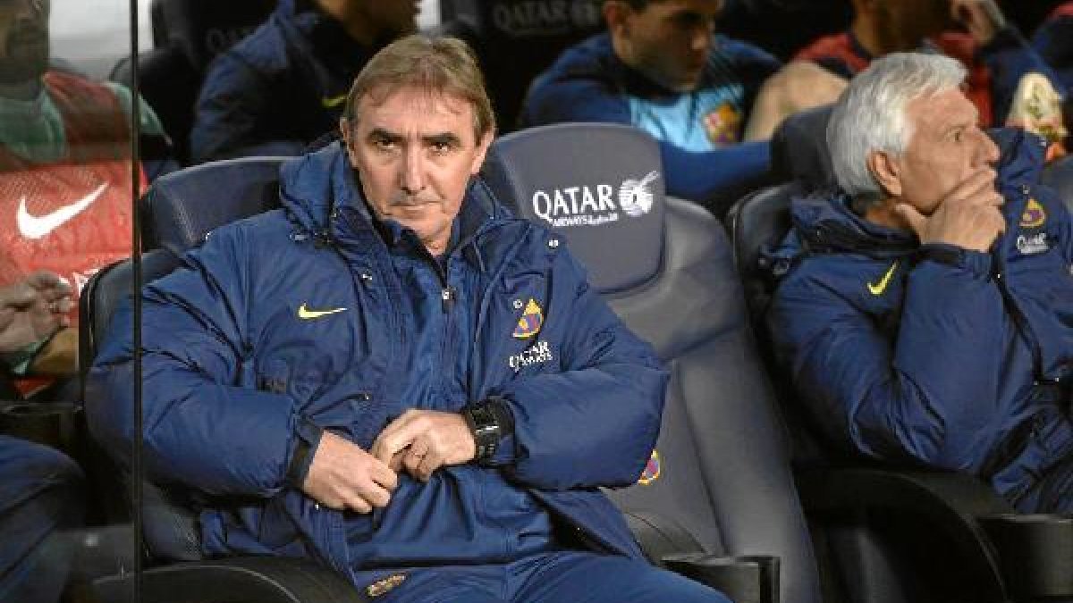 El segundo de Tata se estrenó en el banquillo del Barça.e;clip: