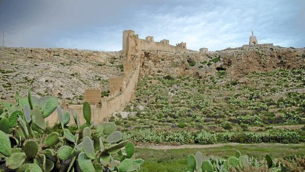 imagen de la hoya entorno en el que se había proyectado la realización del parque botánico-arqueológ