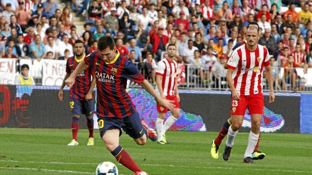 Messi va a liderar la reválida del Barça frente al Almería.e;cl