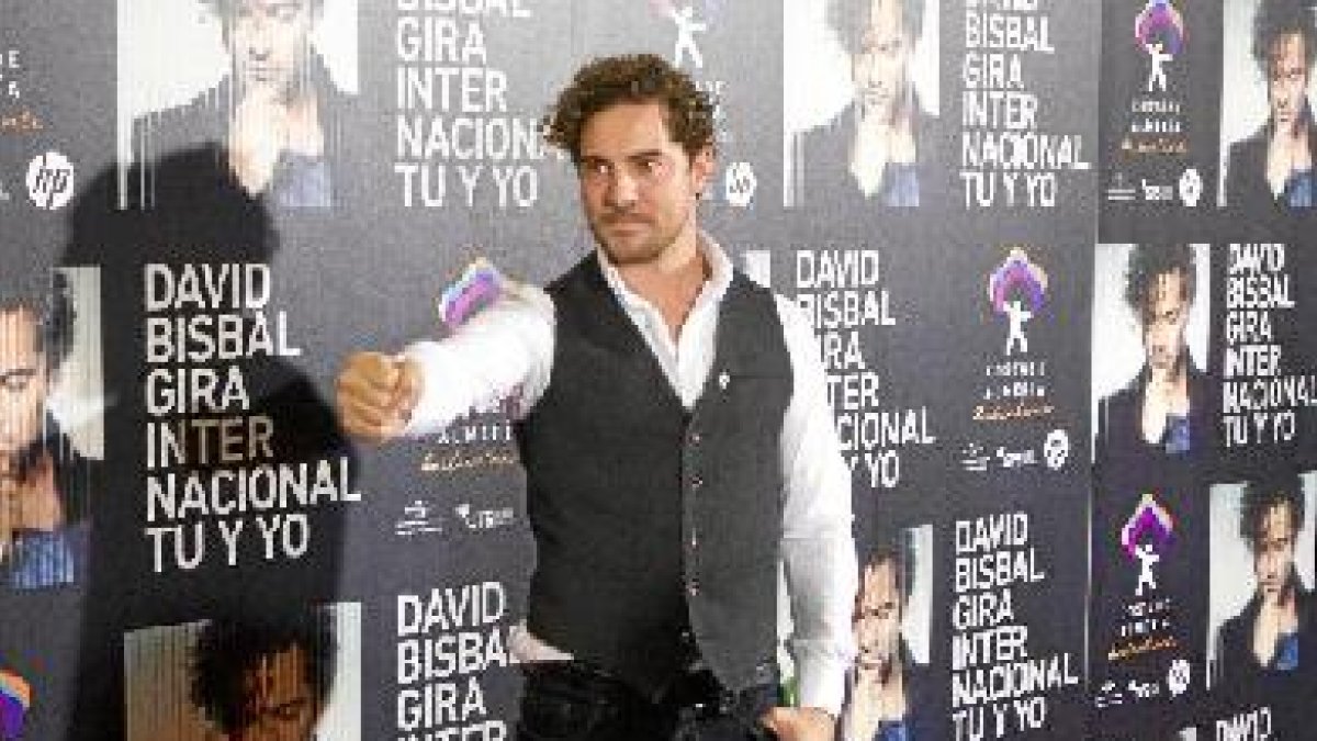 Presentación de la gira mundial de David Bisbal el pasado mes de enero en Fitur. tyle>.apq