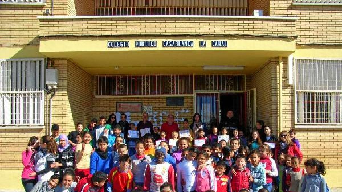 Alumnos participantes en el curso de Educación Vial.e;clip:rect