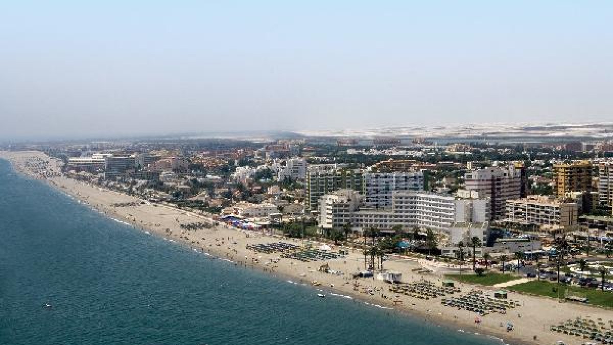 Hoteles de la Urbanización de Roquetas, la zona de mayor concentración de plazas de la provincia.