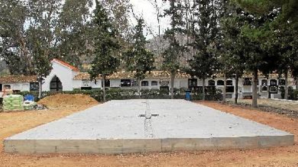 Lugar donde irán los nuevos nichos. o