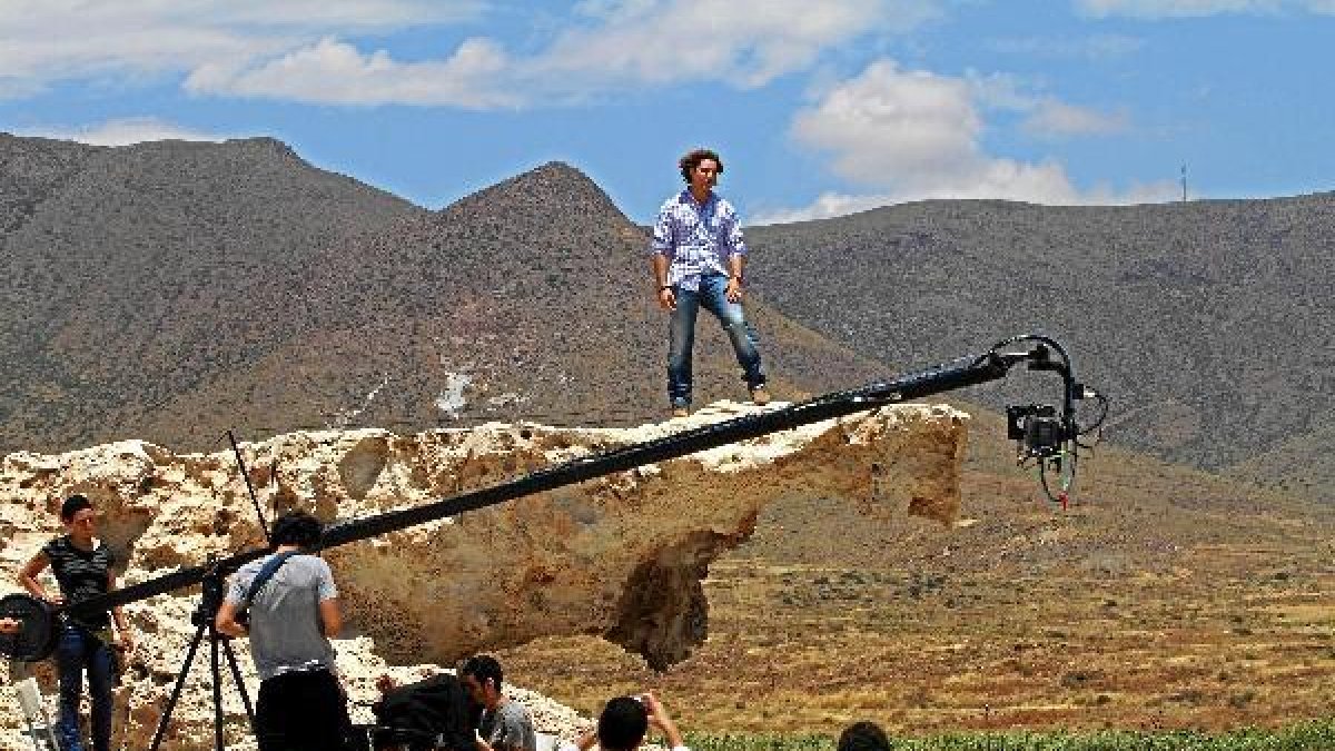 Bisbal en el rodaje de un spot en Cabo de Gatax