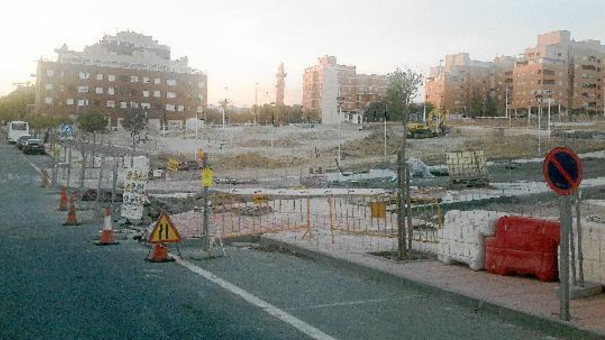 Obras en realización en Villablancao,