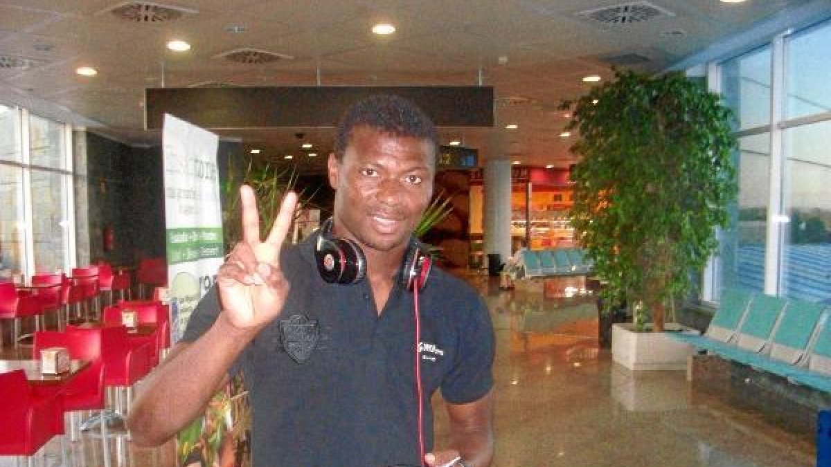 Kalu Uche en su etapa de goleador rojiblanco.x,