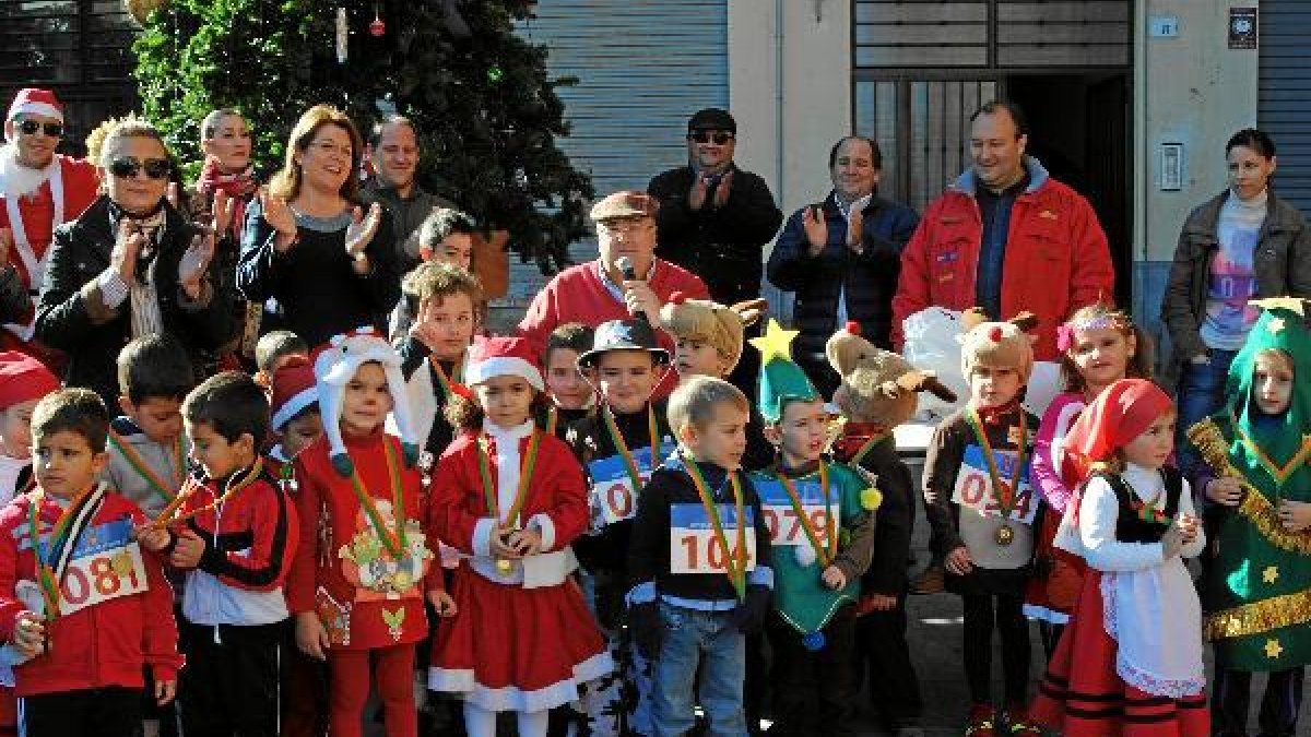 Los pequeños se lo pasaron bomba en su carrera.