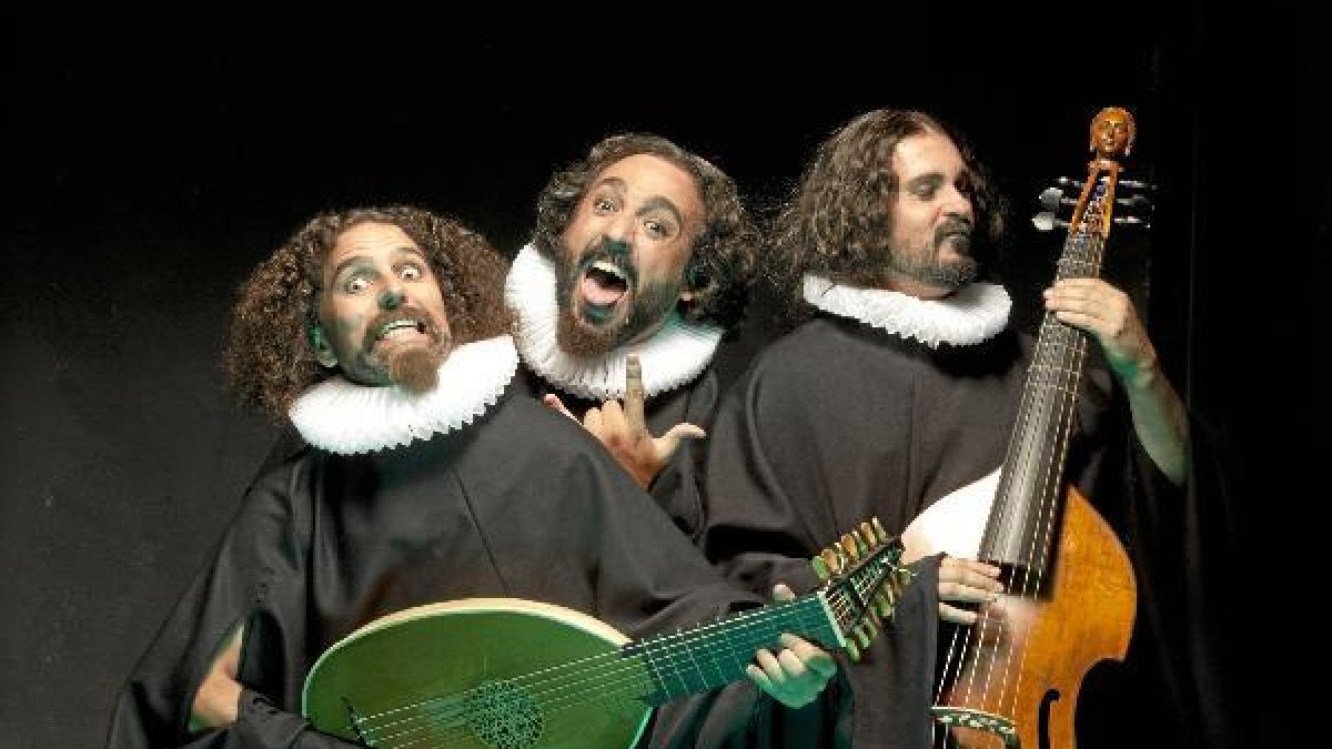 Juan Francisco Padilla (i) con José Manuel Zapata y Rubén Rubio en Barrockeros.