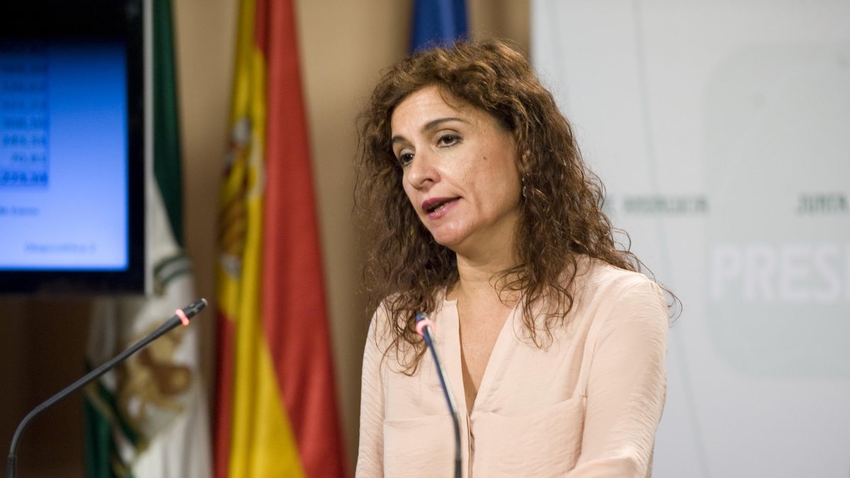 Imagen de la consejera de Hacienda, María Jesús Montero.