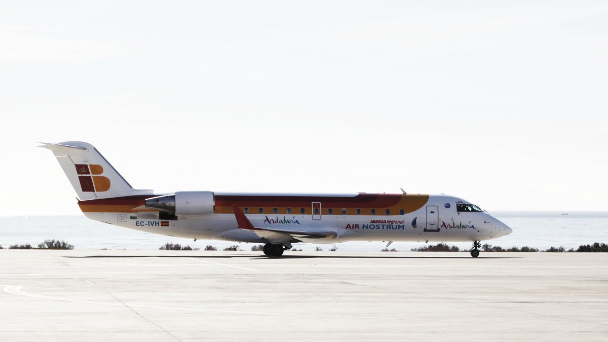 Imagen del vuelo que conecta Almería con Sevilla