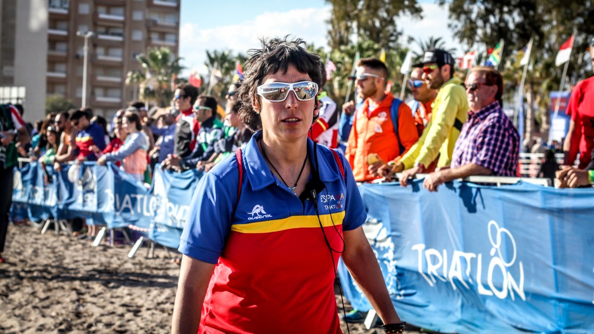 Mari Carmen Escobar en una de las pruebas de la Federación.