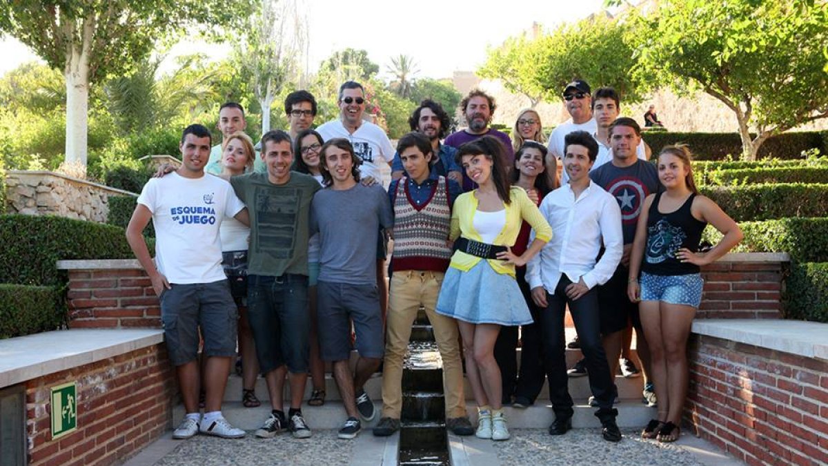 El equipo de ‘Nerea’ durante el rodaje en la Alcazaba.
