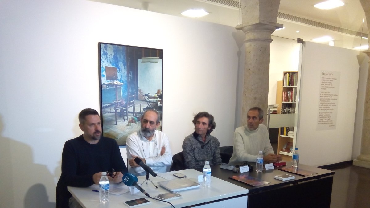 Presentación con Fran Bascuñana, Juan C. Asián, Andrés S. Picón y José Herrera.
